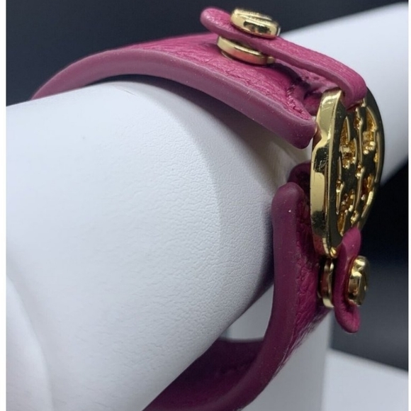Tory Burch Pink Wrap Bracelet with Statement Logo π GORGEOUS like NEW condition - Picture 3 of 7